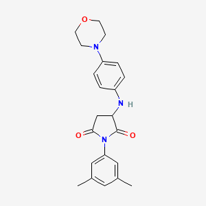 1-(3,5-Dimethylphenyl)-3-((4-morpholinophenyl)amino)pyrrolidine-2,5-dione