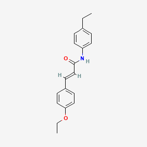 molecular formula C19H21NO2 B2988579 (2E)-3-(4-ethoxyphenyl)-N-(4-ethylphenyl)prop-2-enamide CAS No. 431066-99-8