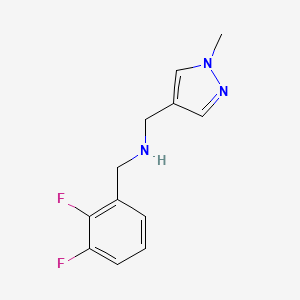 molecular formula C12H13F2N3 B2988602 N-(2,3-Difluorobenzyl)-1-(1-methyl-1H-pyrazol-4-yl)methanamine CAS No. 1006472-90-7