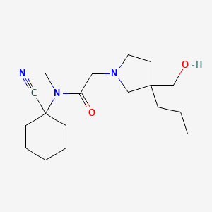 N-(1-Cyanocyclohexyl)-2-[3-(hydroxymethyl)-3-propylpyrrolidin-1-yl]-N-methylacetamide