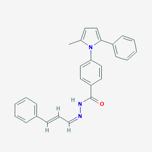 molecular formula C27H23N3O B298865 4-(2-methyl-5-phenyl-1H-pyrrol-1-yl)-N'-(3-phenyl-2-propenylidene)benzohydrazide 