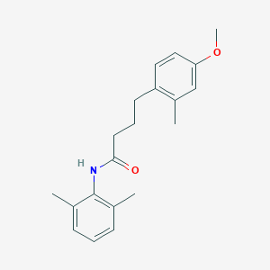 molecular formula C20H25NO2 B298866 N-(2,6-dimethylphenyl)-4-[2-methyl-4-(methyloxy)phenyl]butanamide 
