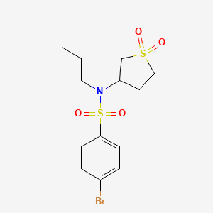 molecular formula C14H20BrNO4S2 B2988704 4-bromo-N-butyl-N-(1,1-dioxidotetrahydrothiophen-3-yl)benzenesulfonamide CAS No. 874787-84-5