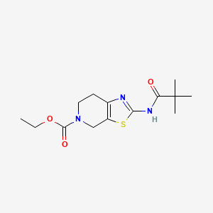 ethyl 2-pivalamido-6,7-dihydrothiazolo[5,4-c]pyridine-5(4H)-carboxylate