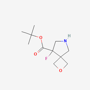 molecular formula C11H18FNO3 B2988709 Tert-butyl 5-fluoro-2-oxa-7-azaspiro[3.4]octane-5-carboxylate CAS No. 2248393-04-4