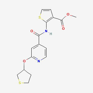 Methyl 2-(2-((tetrahydrothiophen-3-yl)oxy)isonicotinamido)thiophene-3-carboxylate