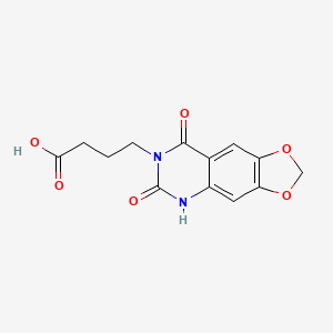 4-(6,8-dioxo-5,8-dihydro[1,3]dioxolo[4,5-g]quinazolin-7(6H)-yl)butanoic acid