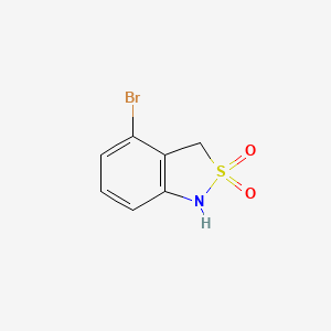molecular formula C7H6BrNO2S B2988723 4-Bromo-1,3-dihydrobenzo[c]isothiazole 2,2-dioxide CAS No. 2090155-89-6