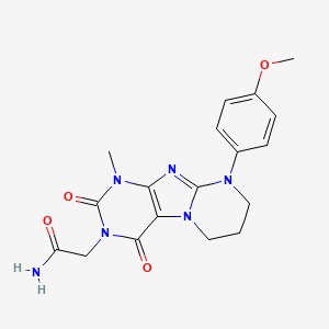 2-[9-(4-methoxyphenyl)-1-methyl-2,4-dioxo-7,8-dihydro-6H-purino[7,8-a]pyrimidin-3-yl]acetamide