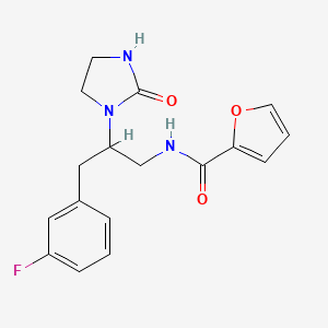N-(3-(3-fluorophenyl)-2-(2-oxoimidazolidin-1-yl)propyl)furan-2-carboxamide