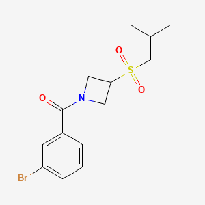 (3-Bromophenyl)(3-(isobutylsulfonyl)azetidin-1-yl)methanone