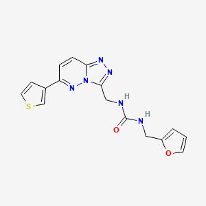 1-(Furan-2-ylmethyl)-3-((6-(thiophen-3-yl)-[1,2,4]triazolo[4,3-b]pyridazin-3-yl)methyl)urea