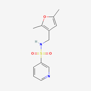 molecular formula C12H14N2O3S B2988745 N-((2,5-dimethylfuran-3-yl)methyl)pyridine-3-sulfonamide CAS No. 1797845-82-9