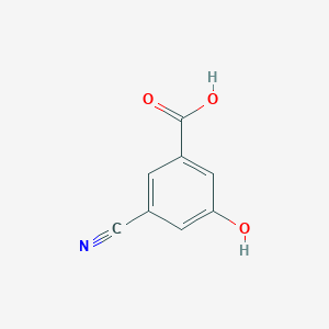 molecular formula C8H5NO3 B2988749 3-氰基-5-羟基苯甲酸 CAS No. 1163141-57-8