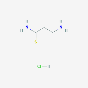 molecular formula C3H9ClN2S B2988757 3-Aminopropanethioamide hydrochloride CAS No. 172261-07-3