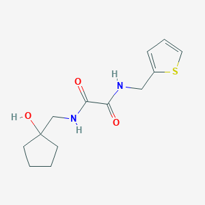 molecular formula C13H18N2O3S B2988764 N1-((1-羟基环戊基)甲基)-N2-(噻吩-2-基甲基)草酰胺 CAS No. 1219905-26-6