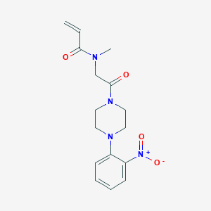 N-Methyl-N-[2-[4-(2-nitrophenyl)piperazin-1-yl]-2-oxoethyl]prop-2-enamide