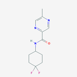 molecular formula C12H15F2N3O B2988779 N-(4,4-difluorocyclohexyl)-5-methylpyrazine-2-carboxamide CAS No. 2034387-12-5