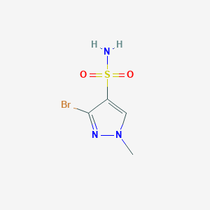molecular formula C4H6BrN3O2S B2988786 3-Bromo-1-methylpyrazole-4-sulfonamide CAS No. 1934408-70-4