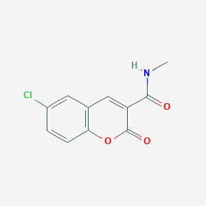 molecular formula C11H8ClNO3 B2988792 6-chloro-N-methyl-2-oxo-2H-chromene-3-carboxamide CAS No. 38472-59-2