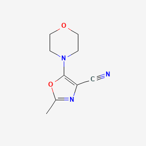 molecular formula C9H11N3O2 B2988795 2-Methyl-5-(morpholin-4-yl)-1,3-oxazole-4-carbonitrile CAS No. 36641-23-3