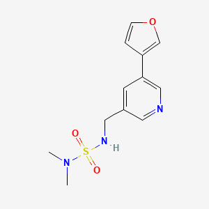 3-[(Dimethylsulfamoylamino)methyl]-5-(furan-3-yl)pyridine