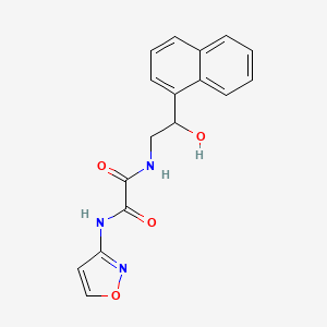 molecular formula C17H15N3O4 B2988858 N1-(2-hydroxy-2-(naphthalen-1-yl)ethyl)-N2-(isoxazol-3-yl)oxalamide CAS No. 1351640-96-4