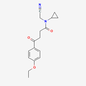 molecular formula C17H20N2O3 B2988863 N-(cyanomethyl)-N-cyclopropyl-4-(4-ethoxyphenyl)-4-oxobutanamide CAS No. 1252398-93-8