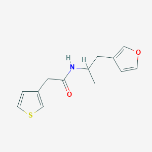 molecular formula C13H15NO2S B2988864 N-(1-(呋喃-3-基)丙烷-2-基)-2-(噻吩-3-基)乙酰胺 CAS No. 1795085-22-1