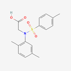 molecular formula C17H19NO4S B2988866 N-(2,5-二甲苯基)-N-[(4-甲苯基)磺酰基]甘氨酸 CAS No. 333320-52-8