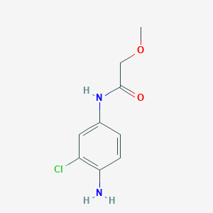 molecular formula C9H11ClN2O2 B2988867 N-(4-amino-3-chlorophenyl)-2-methoxyacetamide CAS No. 1554896-15-9