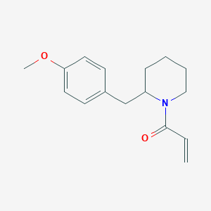 1-[2-[(4-Methoxyphenyl)methyl]piperidin-1-yl]prop-2-en-1-one
