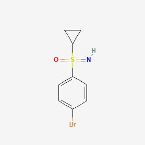 molecular formula C9H10BrNOS B2988886 1-Bromo-4-(cyclopropanesulfonimidoyl)benzene CAS No. 1906860-50-1