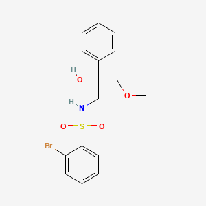 molecular formula C16H18BrNO4S B2988933 2-溴-N-(2-羟基-3-甲氧基-2-苯基丙基)苯磺酰胺 CAS No. 2034318-49-3