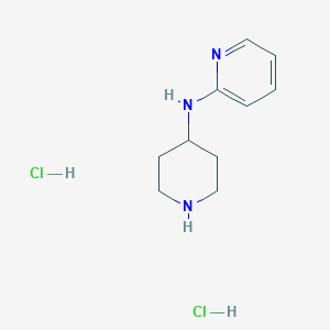 molecular formula C10H17Cl2N3 B2988961 N-(piperidin-4-yl)pyridin-2-amine dihydrochloride CAS No. 1193388-64-5