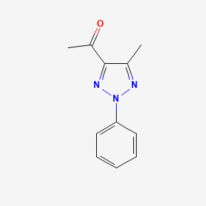 molecular formula C11H11N3O B2988966 1-(2-Phenyl-5-methyl-2H-1,2,3-triazole-4-yl)ethanone CAS No. 3364-13-4