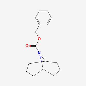 molecular formula C16H21NO2 B2988981 Benzyl 9-azabicyclo[3.3.1]nonane-9-carboxylate CAS No. 2160508-36-9