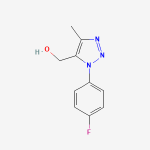 molecular formula C10H10FN3O B2988985 (1-(4-氟苯基)-4-甲基-1H-1,2,3-三唑-5-基)甲醇 CAS No. 136380-10-4