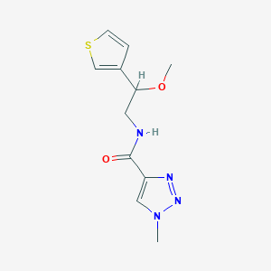 N-(2-methoxy-2-(thiophen-3-yl)ethyl)-1-methyl-1H-1,2,3-triazole-4-carboxamide