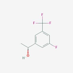 molecular formula C9H8F4O B2989007 (1R)-1-[3-氟-5-(三氟甲基)苯基]乙醇 CAS No. 1567666-59-4