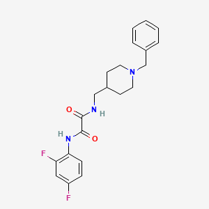 N1-((1-benzylpiperidin-4-yl)methyl)-N2-(2,4-difluorophenyl)oxalamide