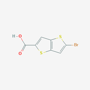 molecular formula C7H3BrO2S2 B2989045 5-Bromothieno[3,2-b]thiophene-2-carboxylic acid CAS No. 1378448-42-0