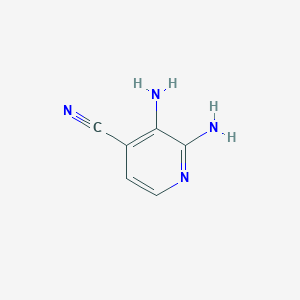 molecular formula C6H6N4 B2989062 2,3-Diaminopyridine-4-carbonitrile CAS No. 1556332-55-8