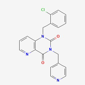 molecular formula C20H15ClN4O2 B2989068 1-(2-氯苄基)-3-(吡啶-4-基甲基)吡啶并[3,2-d]嘧啶-2,4(1H,3H)-二酮 CAS No. 941908-98-1