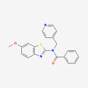 N-(6-methoxybenzo[d]thiazol-2-yl)-N-(pyridin-4-ylmethyl)benzamide