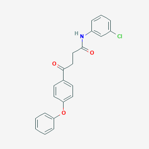 molecular formula C22H18ClNO3 B298908 N-(3-chlorophenyl)-4-oxo-4-(4-phenoxyphenyl)butanamide 