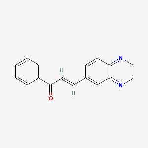 Phenyl-3-(quinoxalin-6-yl)prop-2-en-1-one