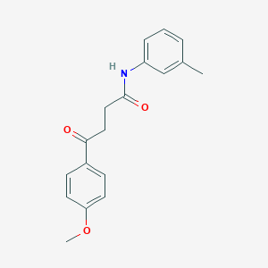 molecular formula C18H19NO3 B298909 4-(4-methoxyphenyl)-N-(3-methylphenyl)-4-oxobutanamide 