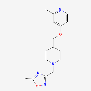 5-Methyl-3-[[4-[(2-methylpyridin-4-yl)oxymethyl]piperidin-1-yl]methyl]-1,2,4-oxadiazole