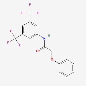 molecular formula C16H11F6NO2 B2989095 N-[3,5-双(三氟甲基)苯基]-2-苯氧基乙酰胺 CAS No. 353503-13-6